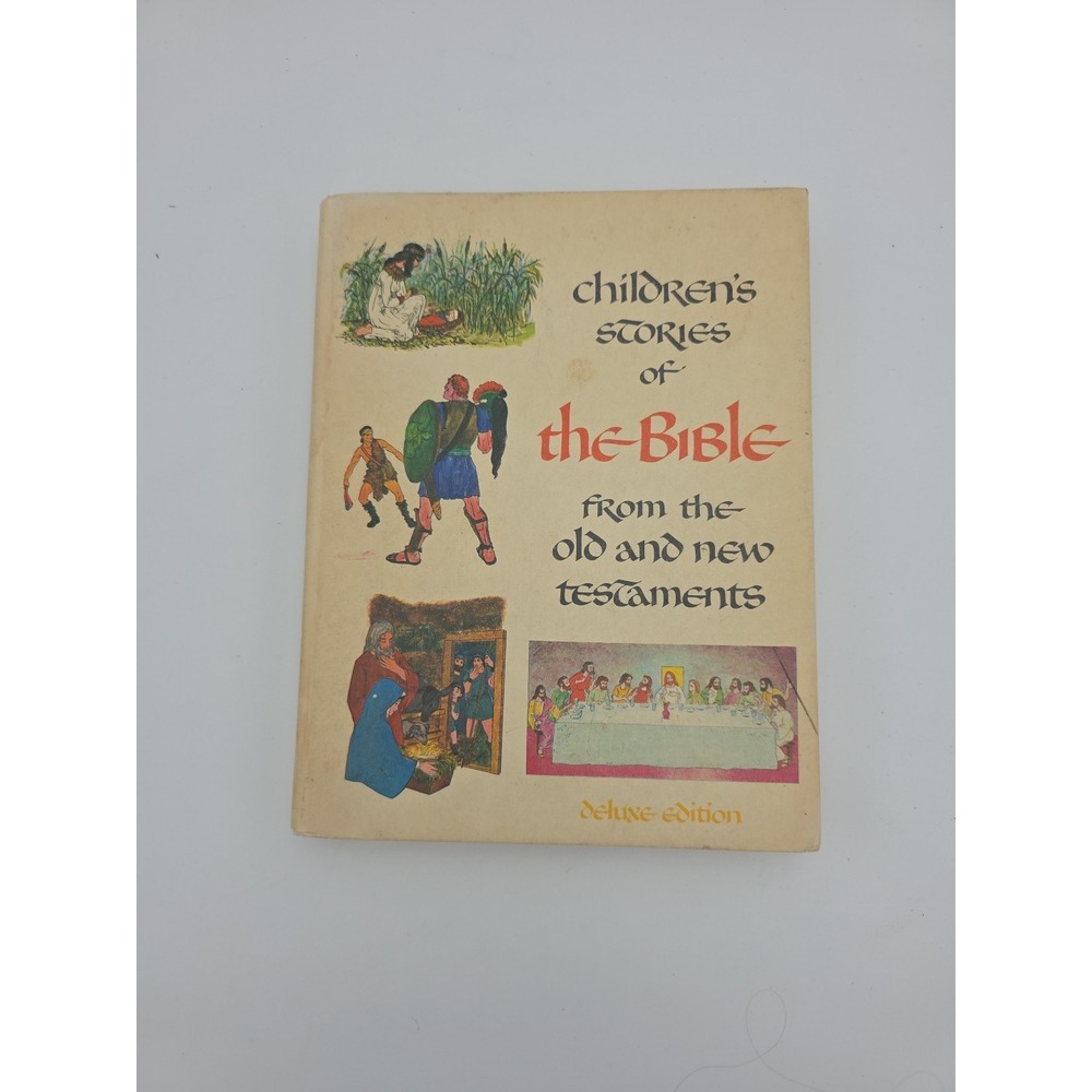 1968 Vintage CHILDREN'S STORIES OF THE BIBLE along with other Bible Story Books